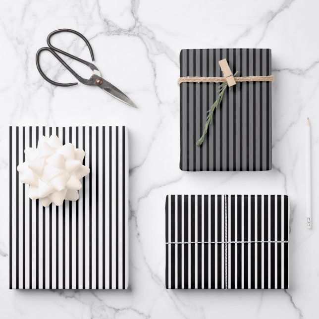 Feuilles de papier d'enveloppement Grayscal à band (Recto)