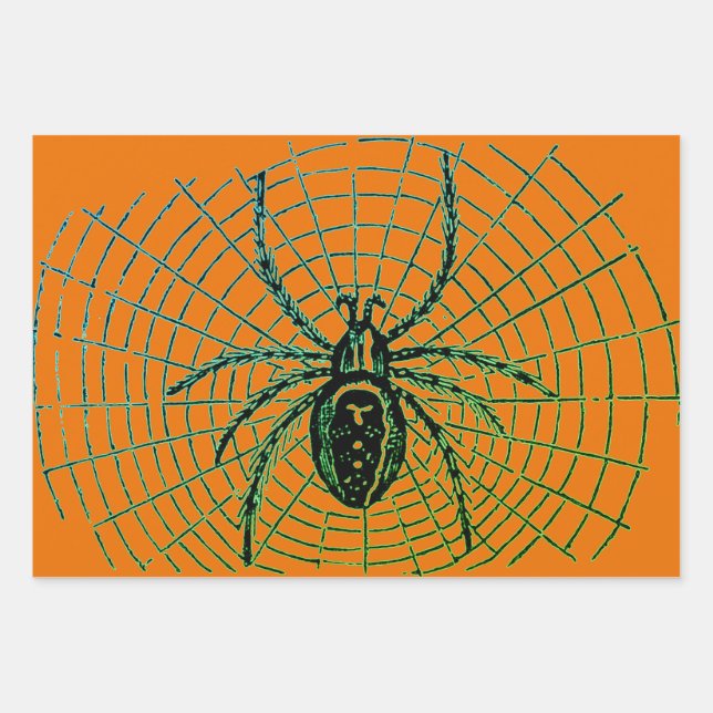 Feuilles de papier d'enveloppement HALLOWEEN ASSOR (Devant)