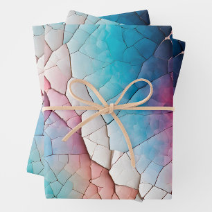 Feuilles de papier d'habillage d'art de cracker co