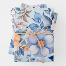 Feuilles de papier d'habillage d'art en tissu Vint