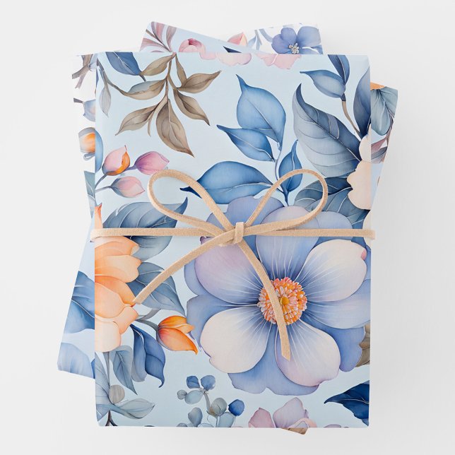 Feuilles de papier d'habillage d'art en tissu Vint (Créateur téléchargé)