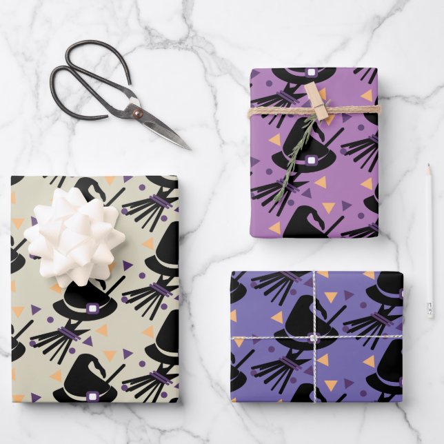 Feuilles de papier enveloppant Casquette de sorciè (Recto)