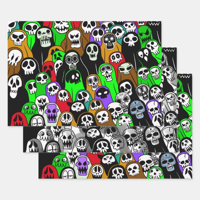 Feuilles de papier enveloppant de fantôme d'Hallow (Lot)