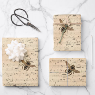 Feuilles de papier enveloppant de l'abeille Queen