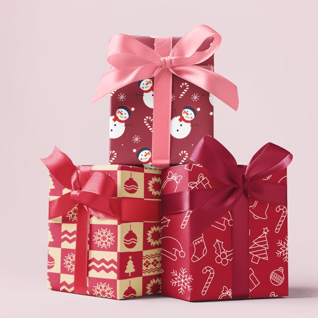 Feuilles de papier enveloppant Motif de Noël (Créateur téléchargé)