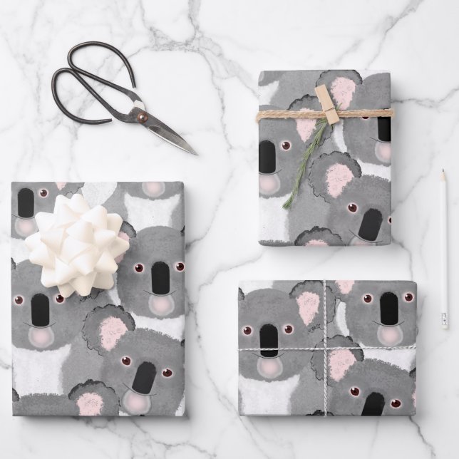 Feuilles de papier Koala Wrapping (Recto)