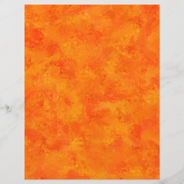Feuilles de papier Motif Abstraites orange (Devant)