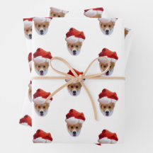 Feuilles de papier père Noël Corgi