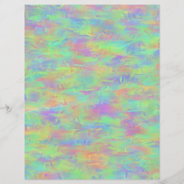 Feuilles de papier plat Motif multicolore Abstrait (Devant)