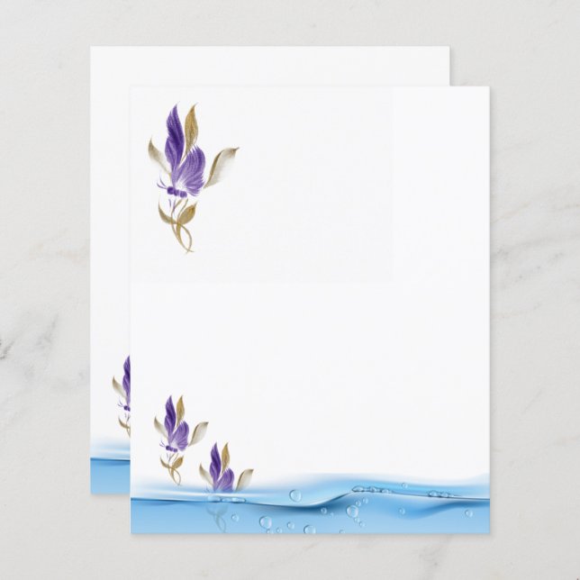 Feuilles de papier simples (Devant / Derrière)