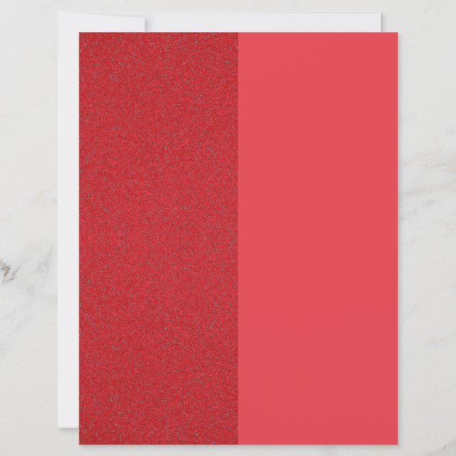 Feuilles de papier sur mesure rouge tomate à bruit (Devant)