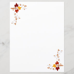 Feuilles de papier - Vignes d'automne