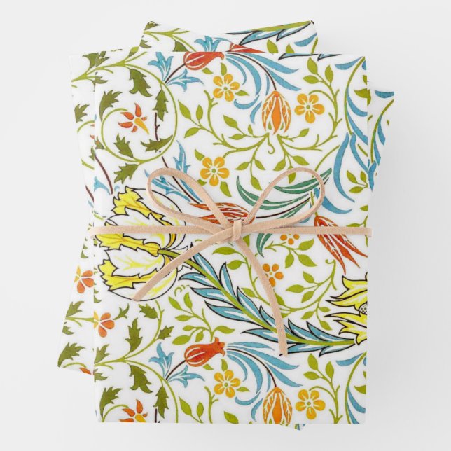 Feuilles de papier William Morris 19e siècle (En situation)
