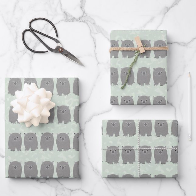 Feuilles de papier Wombat Wrapping (Recto)