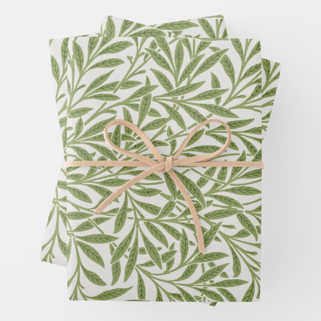 Feuilles de saule victoriennes vintage par William (En situation)