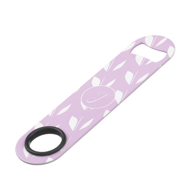 Feuilles de silhouette blanche initiale personnali (Devant angulaire)