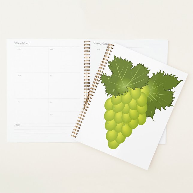 Feuilles de vigne de raisins verts Fruits frais (Créateur téléchargé)