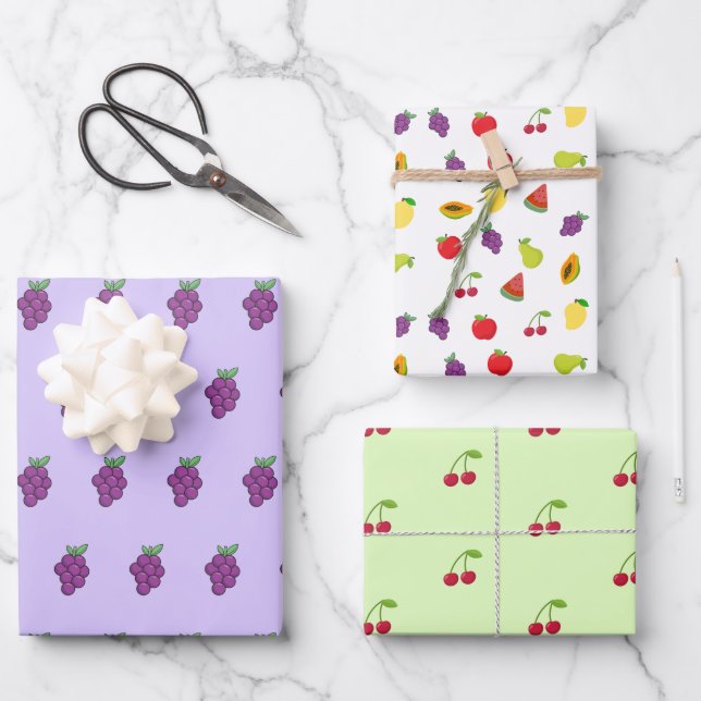 Feuilles d'emballage de fruits frais (Recto)