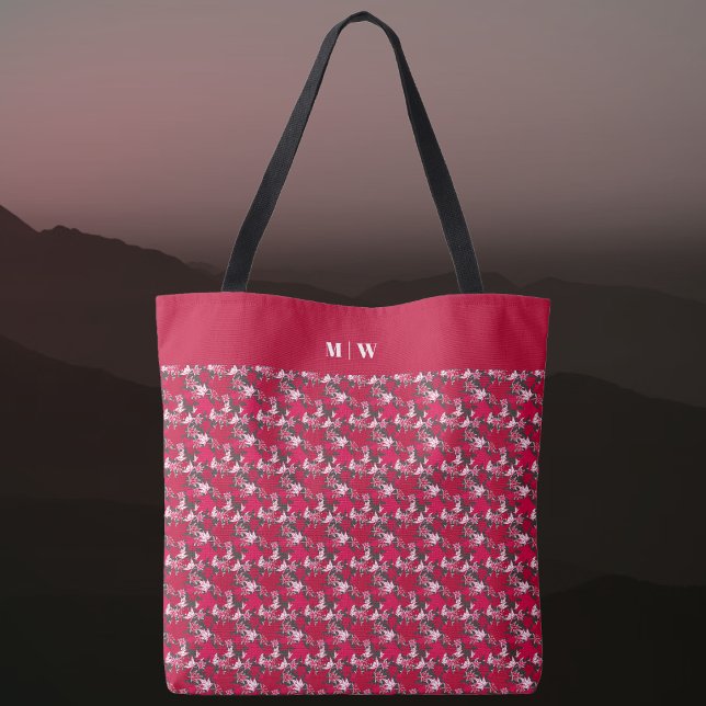 Feuilles d'érable sur un Sac fourre-tout Arrière - (Maple Leaves on a Charcoal Background Tote Bag by The Canadian Outpost Shop)