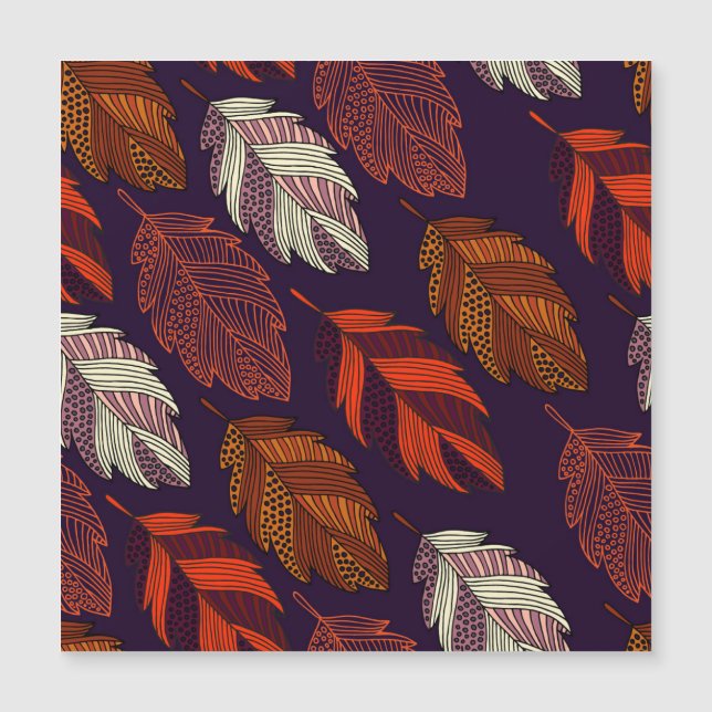 Feuilles diagonaux : Motif Vintage à main (Devant)