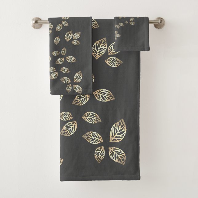Feuilles d'Or Élégantes et Élégantes (En situation)