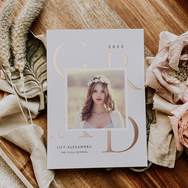 Feuilles en boîte à lettres | Faire-part d'obtenti (Créateur téléchargé)