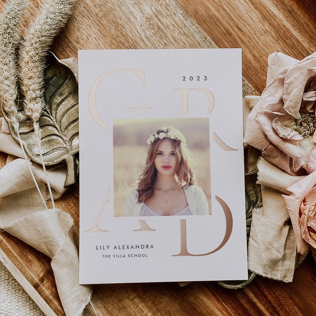 Feuilles en boîte à lettres | Faire-part d'obtenti (Créateur téléchargé)