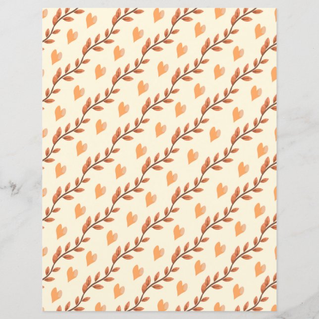 Feuilles et coeurs d'automne (Devant)