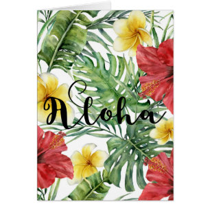 Feuilles et fleurs botaniques tropicales Floral Al
