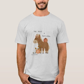 Feuilles et Ponies Automne S'il vous plaît T-shirt