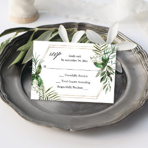 Feuilles & Eucalyptus Or sans RSVP de repas