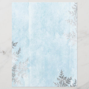 Feuilles Faux Foil Bleu et Argent