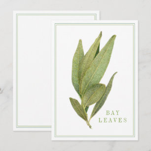 FEUILLES FRESH BAY 4.5x6.25 Carte plat