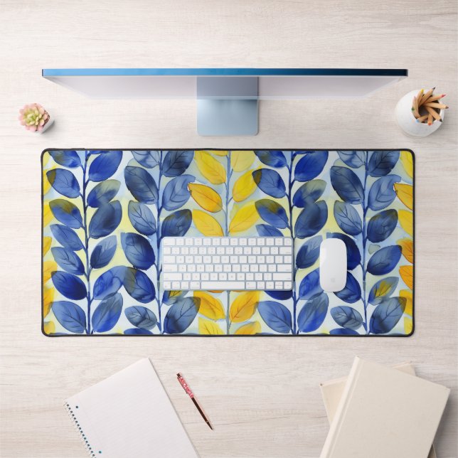 Feuilles jaune et bleu (Bureau 1)