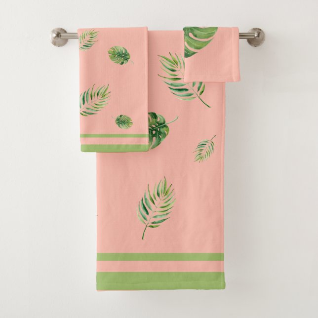 Feuilles minimalistes tropicaux exotiques (En situation)
