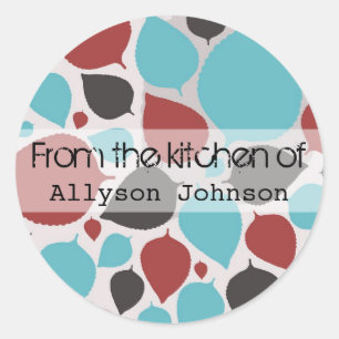 Feuilles Modernes De La Cuisine Des Stickers