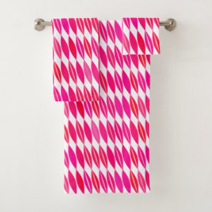 Feuilles modernes du milieu du siècle, Coral rose
