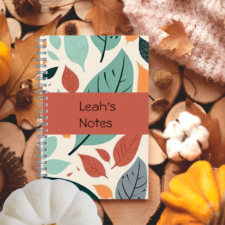 Feuilles multicolores Customisés - Carnet spiral