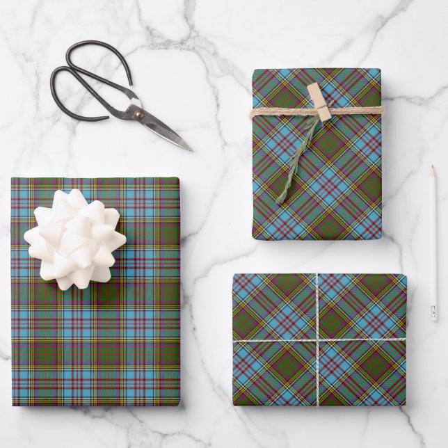 Feuilles Papier Clan Anderson Tartan (Recto)