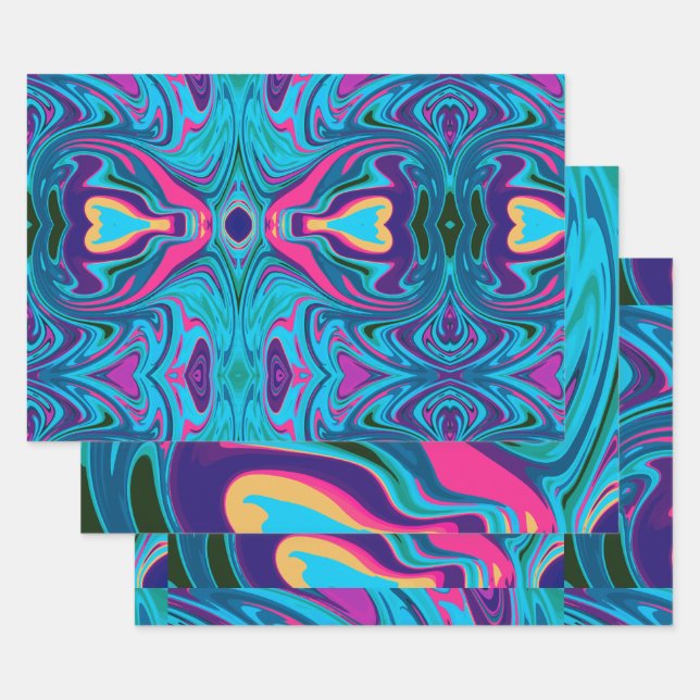 Feuilles papier d'emballage carré (Lot)