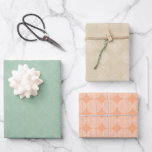 Feuilles papier d'enrobage Motif circulaire<br><div class="desc">Célébrez toute occasion spéciale avec ces belles teintes douces de papier d'emballage orange,  vert et bronzé!</div>