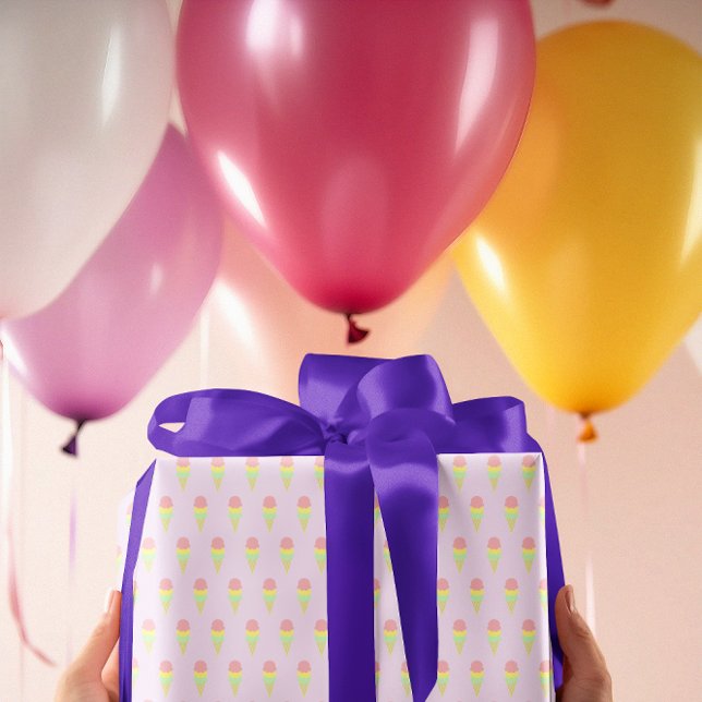 Feuilles papier d'enveloppement de crème glacée (Créateur téléchargé)