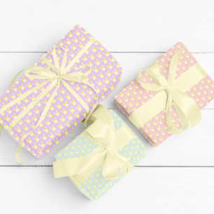 Feuilles papier d'enveloppement de lapin jaune