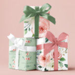 Feuilles papier d'enveloppement rose pour l'annive<br><div class="desc">Célébrez quelqu'un de spécial avec ces belles feuilles de papier d'emballage d'anniversaire rose aquarelle rose personnalisées!</div>