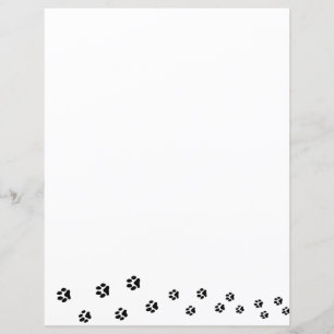 Feuilles papier - Empreintes de pattes