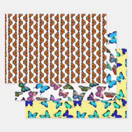 Feuilles papier enveloppant d'amour pour papillon