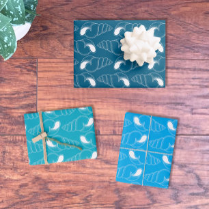 Feuilles papier Motif d'enveloppement de la ligne 