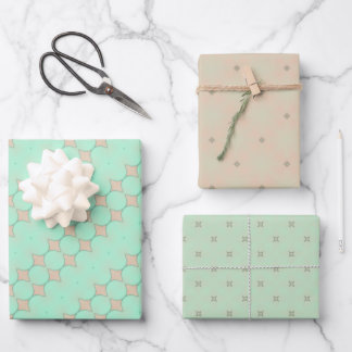 Feuilles plates en papier enveloppant Pastel Bliss