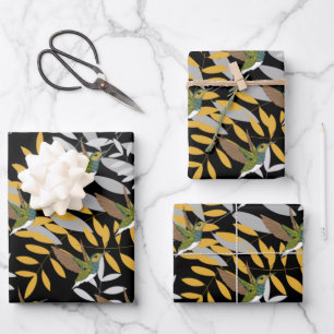 Feuilles plats de papier d'enveloppement de colibr