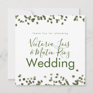 Feuilles qui tombent Mariage de remerciement d'aut